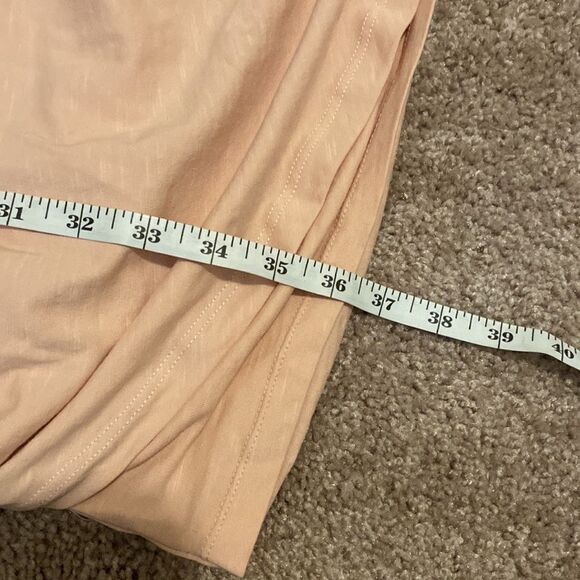 Sundry by Anthropologie Pale Pink Long Sleeve Ruched Dress - Picture 9 of 12